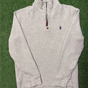Polo Ralph Lauren Grey Quarter-Zip Sweater